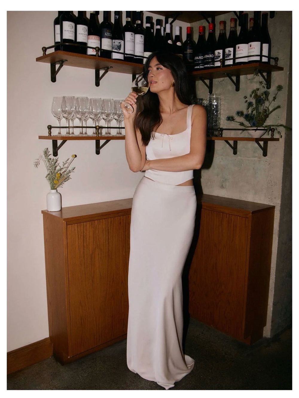 NWT Park & Fifth Conrad Set in Ivory Satin- size S